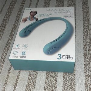 iJoy Cool Down Portable Neck Fan - Aqua